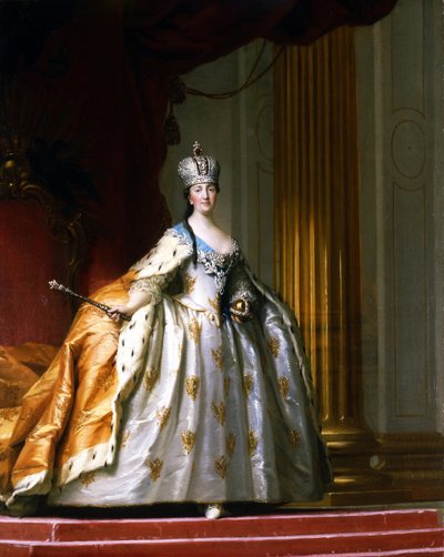 Retrato de la Emperatriz Catalina la Grande en su Túnica de Coronación de Vigilius Erichsen