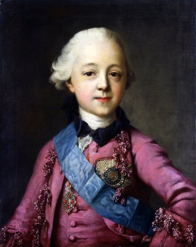 Retrato del Gran Duque Pavel Petrovich 1754-1801 de Vigilius Erichsen