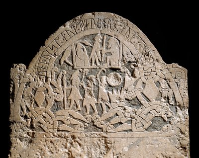 Piedra funeraria vikinga de Sanda de Viking