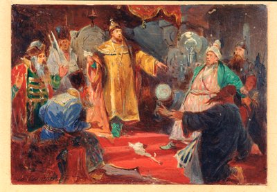 El zar Iván III (conocido como El Gran de Viktor Andreyevich Simov