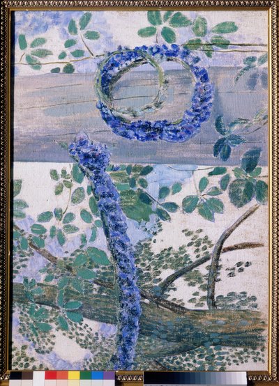 ""Les guirlandes de bleuets"" Peinture de Viktor (Victor) Borisov-Musatov (Borisov Musatov) (1870-1905) 1905 State Tretyakov Gallery, Moscou de Viktor Elpidiforovich Borisov Musatov