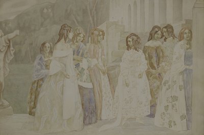 Réquiem, 1905 de Viktor Elpidiforovich Borisov Musatov
