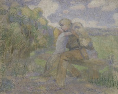 El beso, 1897 de Viktor Elpidiforovich Borisov Musatov