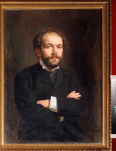 Retrato del compositor Nikolai Medtner (1879-1951) (Retrato del compositor N Medtner) - Pintura de Viktor Karlovich Stemberg (1863-después de 1917), óleo sobre lienzo de Viktor Karlovich Stemberg