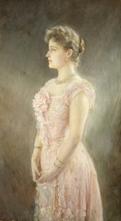 Retrato de la Emperatriz Alexandra Fyodorovna de Rusia, esposa del Zar Nicolás II de Viktor Karlovich Stemberg