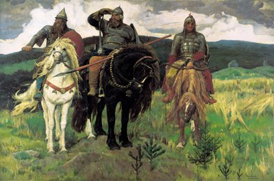 Bogatyrs de Viktor Mikhaylovich Vasnetsov