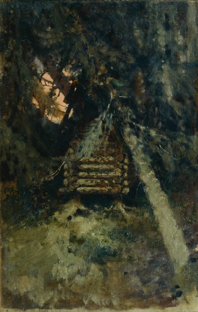La cabaña sobre patas de pollo de Viktor Mikhaylovich Vasnetsov