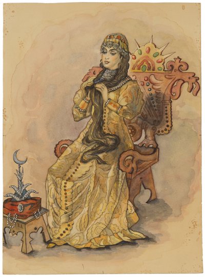 La princesa que nunca sonrió Nesmeyana, 1896 de Viktor Mikhaylovich Vasnetsov