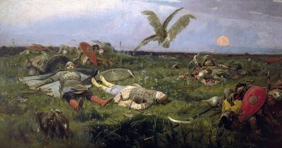 El campo de batalla del príncipe Igor con los Kipchaks de Viktor Mikhaylovich Vasnetsov
