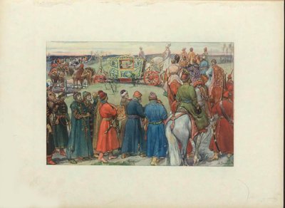 Los zares Alexei Mikhailovich van a la caza de Viktor Mikhaylovich Vasnetsov