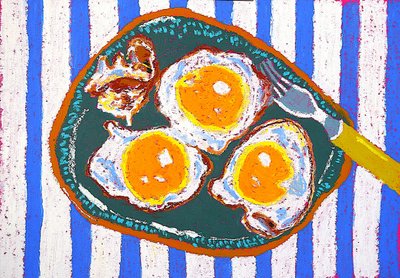Desayuno con huevos fritos de Viktoriia Saunina