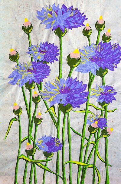 Vibrantes acianos azules de Viktoriia Saunina