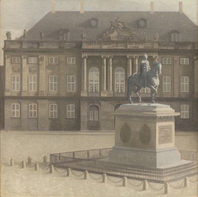 Plaza de Amalienborg, Copenhague de Vilhelm Hammershøi