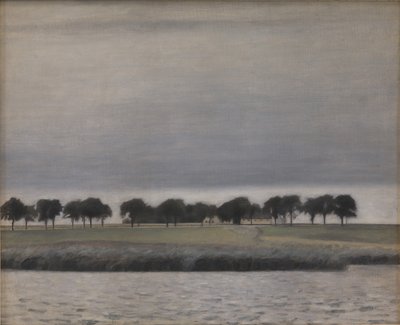 Estudio preliminar para Solregn. Gentofte Sø, 1903 de Vilhelm Hammershøi