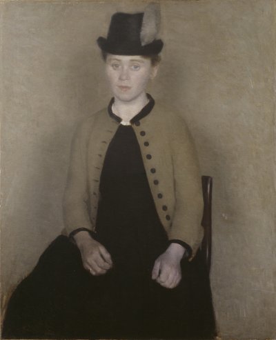 Ida Ilsted, luego la esposa del artista de Vilhelm Hammershøi