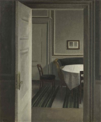 Interior, Strandgade 30, 1904 de Vilhelm Hammershøi