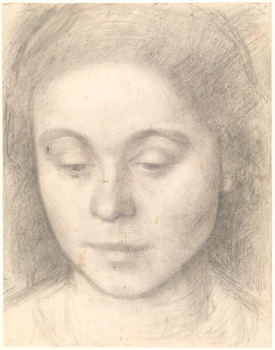 Retrato de Ida, la esposa del artista de Vilhelm Hammershøi