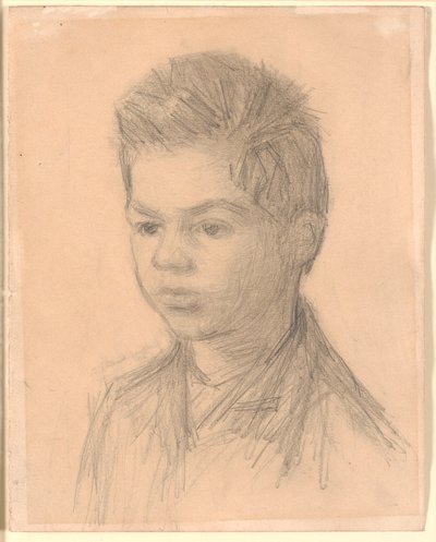 Retrato de Svend Hammershøi, hermano del artista de Vilhelm Hammershøi