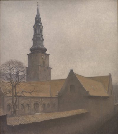Iglesia de San Petri, Copenhague, 1906 de Vilhelm Hammershøi