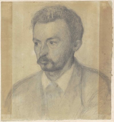 Autorretrato, 1895 de Vilhelm Hammershøi