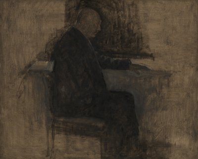 El arquitecto Thorvald Bindesbøll de Vilhelm Hammershøi