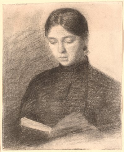 La Hermana del Artista Anna Leyendo de Vilhelm Hammershøi