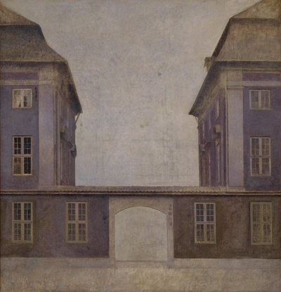 Los edificios de la Compañía Asiática, vistos desde la calle St. Annæ, Copenhague, 1902 de Vilhelm Hammershøi