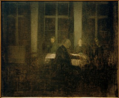 Tarde en la habitación de Vilhelm Hammershoi