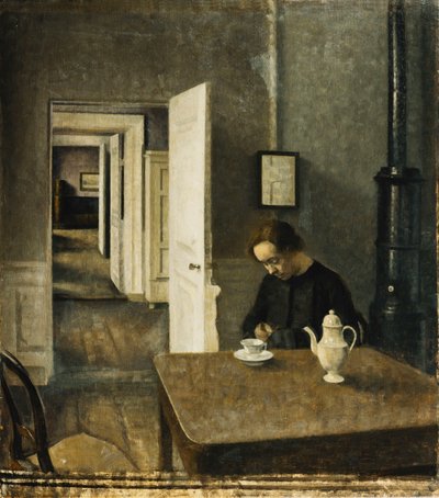 Un interior, Strandgade 25, 1915 de Vilhelm Hammershoi