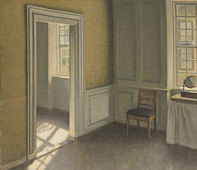 Dormitorio, Strandgade 30, 1906 de Vilhelm Hammershoi