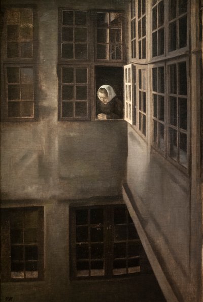 Corte, Strandgade 30 de Vilhelm Hammershoi