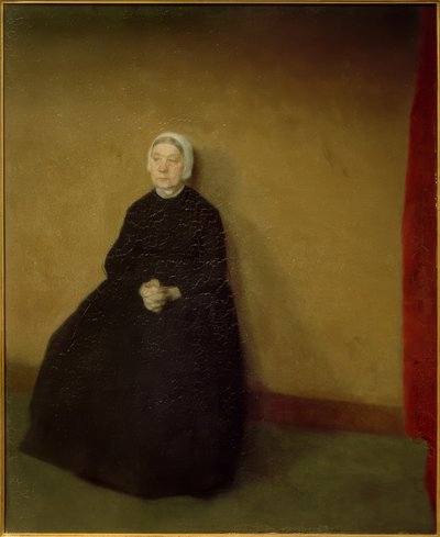 Una anciana de Vilhelm Hammershoi