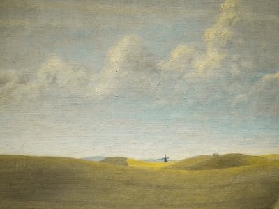 Paisaje (vista de Refsnaes) (detalle) de Vilhelm Hammershoi