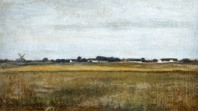 Paisaje de Virum cerca de Frederiksdal, verano de Vilhelm Hammershoi