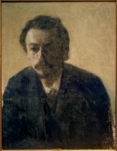 Autorretrato V. Hammershøi, 1891 de Vilhelm Hammershoi