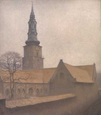 Iglesia de San Pedro, Copenhague de Vilhelm Hammershoi