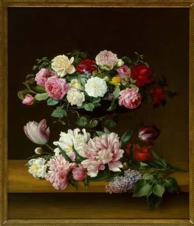 V.J.Hoyer, naturaleza muerta con flores de Vilhelm Julius Hoyer