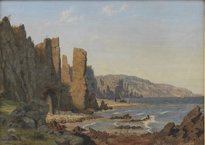 Una Costa Rocosa. Rø, Bornholm de Vilhelm Kyhn