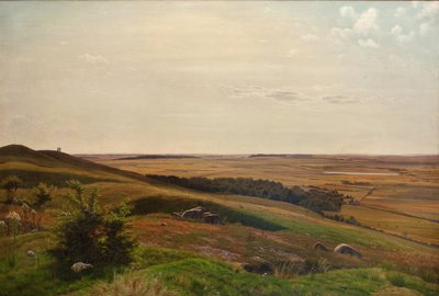 Deslizamiento de montaña cerca de Horsens. Tarde de Vilhelm Kyhn