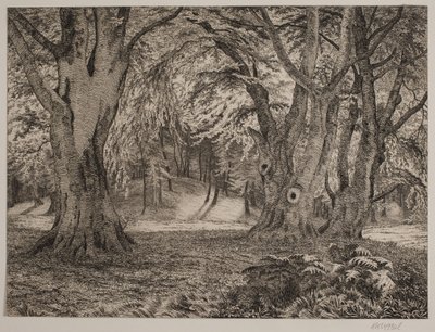El interior de un bosque de Vilhelm Kyhn