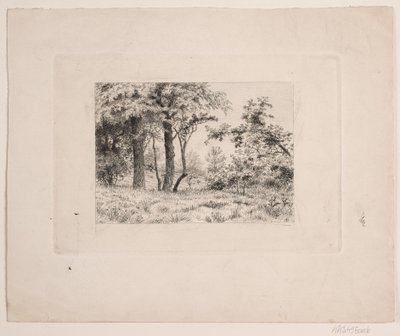 Robles en el borde de un bosque de Vilhelm Kyhn