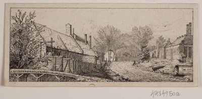 Escena de calle en Frederiksværk de Vilhelm Kyhn