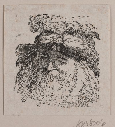 Cabeza de un hombre con gorro de piel de Vilhelm Kyhn