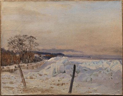 Pack de hielo cerca de Taarbæk, al norte de Copenhague de Vilhelm Kyhn