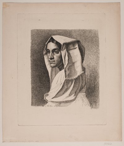 Chica campesina italiana de Vilhelm Kyhn