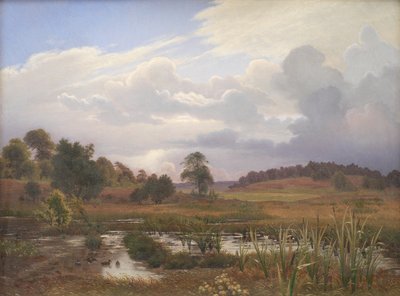Paisaje cerca del bosque Nordskoven, Jægerspris, Zelanda de Vilhelm Kyhn