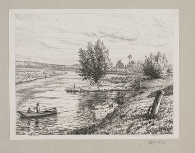 Paisaje en el Río Marne de Vilhelm Kyhn
