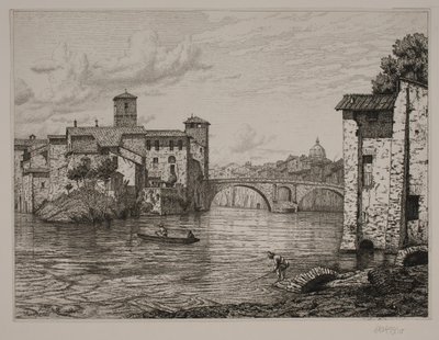 Vista de Ponte Rotto en Roma de Vilhelm Kyhn