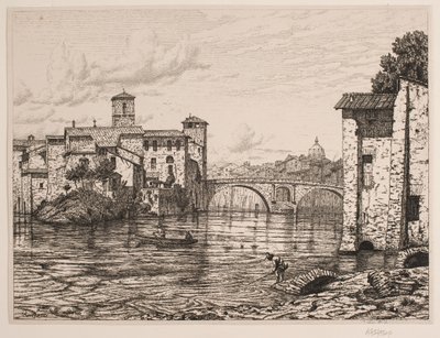 Parte del Ponte Rotto en Roma de Vilhelm Kyhn
