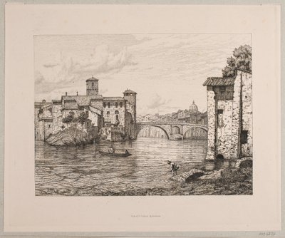Vista del Ponte Rotto en Roma de Vilhelm Kyhn